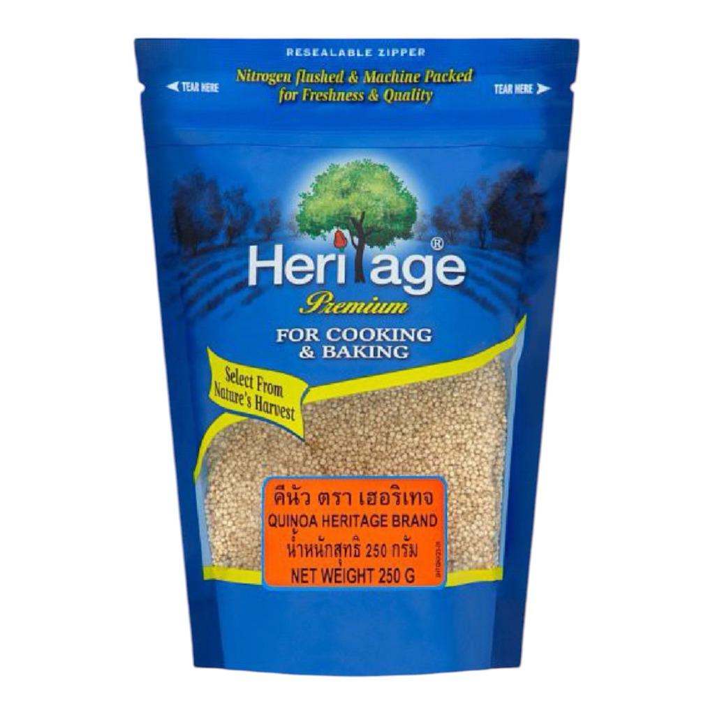 Heritage Quinoa 250g. เฮอริเทจ คีนัวสีขาว ธัญพืช