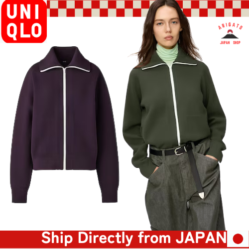 UNIQLO Milano Rib Full-Zip Cardigan Unisex   [ส่งตรงจากประเทศญี่ปุ่น ของแท้ 100%]