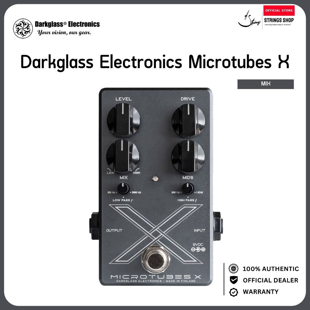 Darkglass Electronics Microtubes X Bass Distortion Pedal เอฟเฟคเบส Distortion แยก Low/High