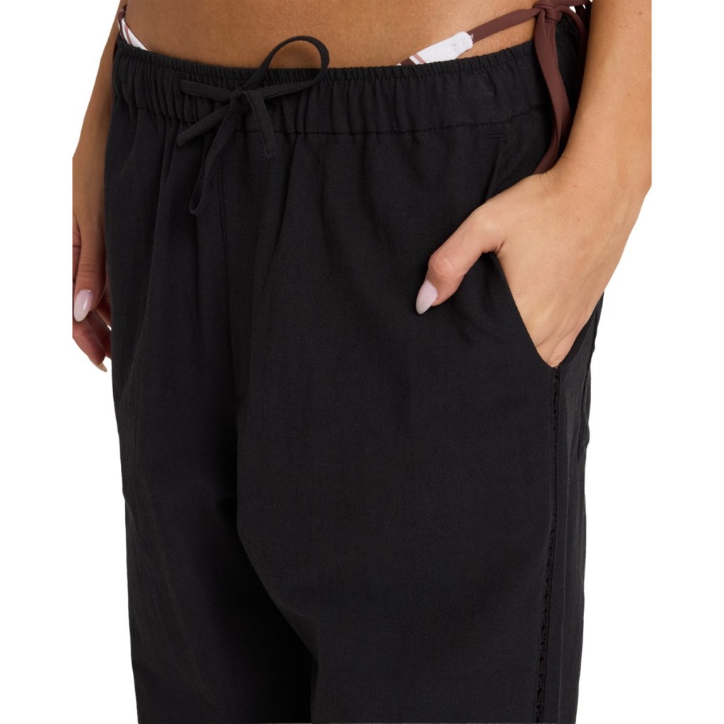 ROXY กางเกงผู้หญิง Womens Sun Lover Pants 263 URJNP03079-BLK — صورة 5