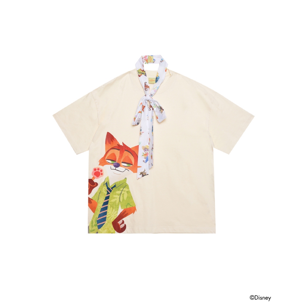 Kloset and Etcetera Nick Wilde T-shirt (Zoo-03) เสื้อยืดพิมพ์ลาย