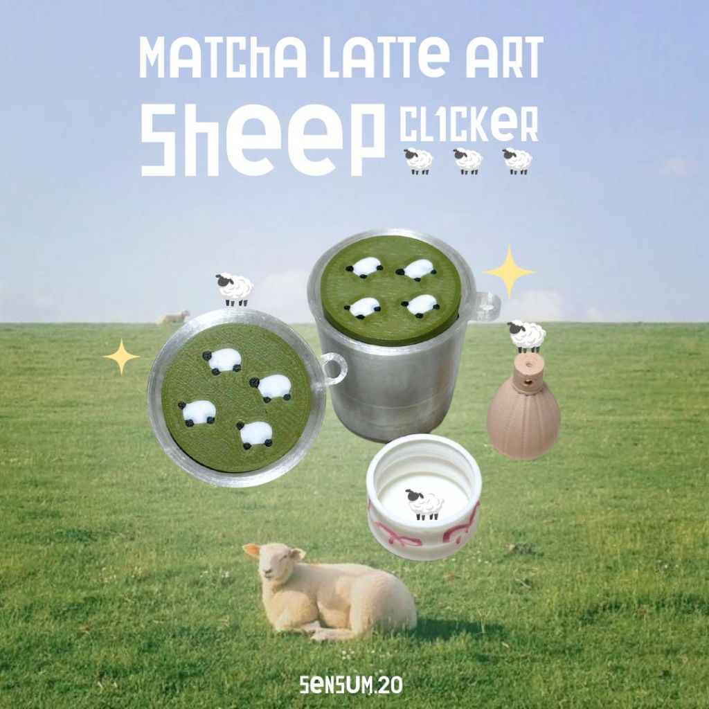 matcha latte art sheep clicker กดๆคลิกๆ สนุกน่ารัก