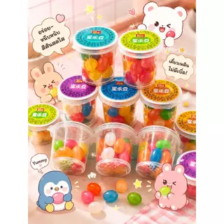 เยลลี่กรอบ ผลไม้หนึบหนับ (GELATIN CANDY) จำนวน 1 ถาด (30 ชิ้น)