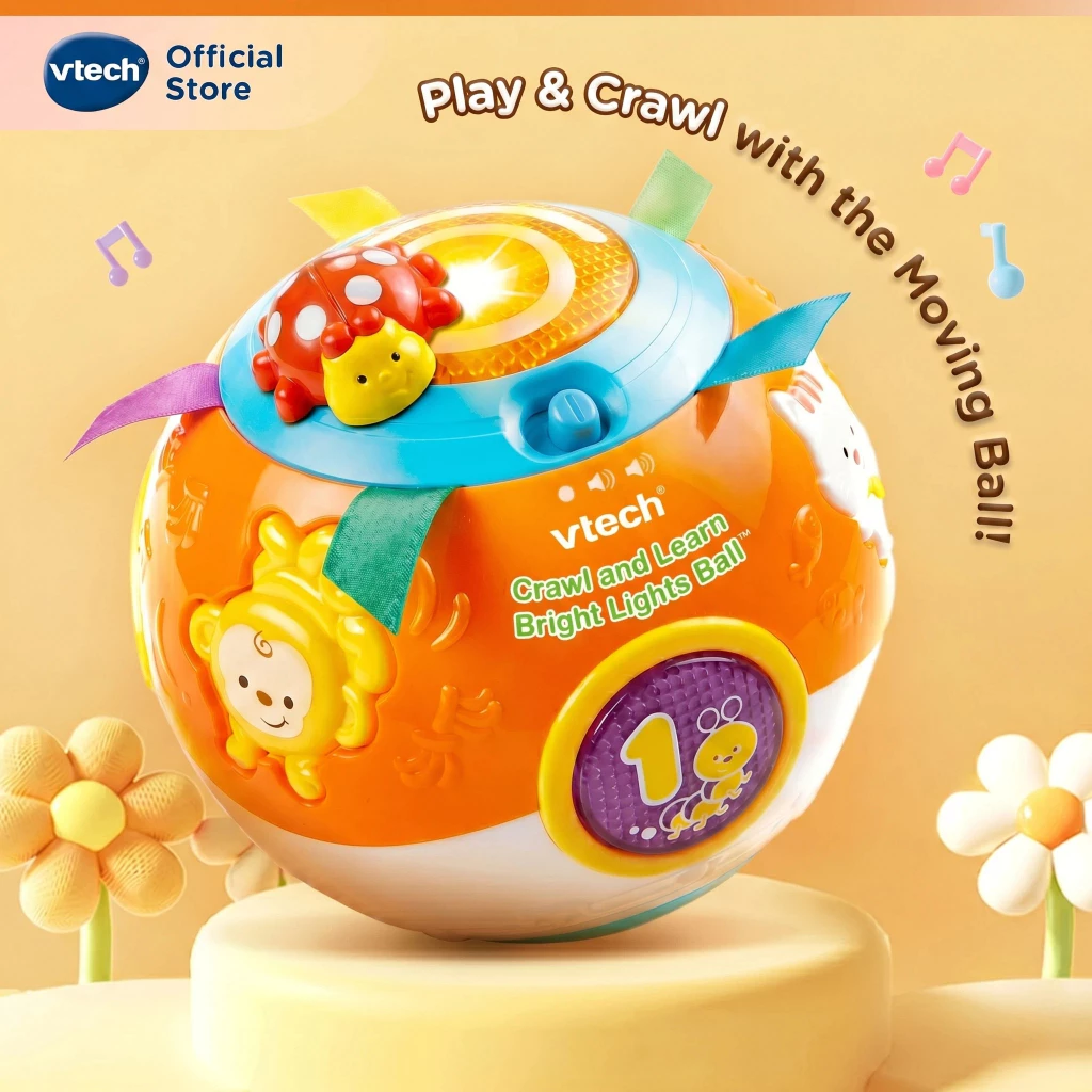VTech Move & Crawl Ball วีเทค ของเล่นลูกบอลหัดคลาน ของเล่นเด็ก 6/ 9 /12 month toys ของเล่นเสริมพัฒนาการ 80-047313