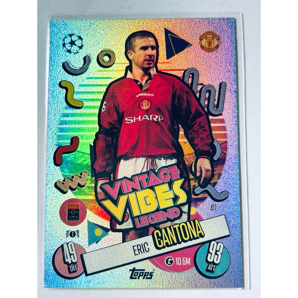 Topps Match Attax 2024/25 Eric Cantona Vintage Vibes Legend #417