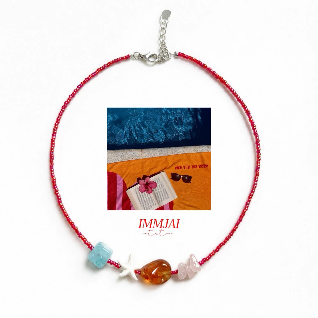 สร้อยเปลือกหอย สร้อยปลาดาว สร้อยคอสไตล์ทะเล Seashell Starfish Necklace 🏝️✨🌊