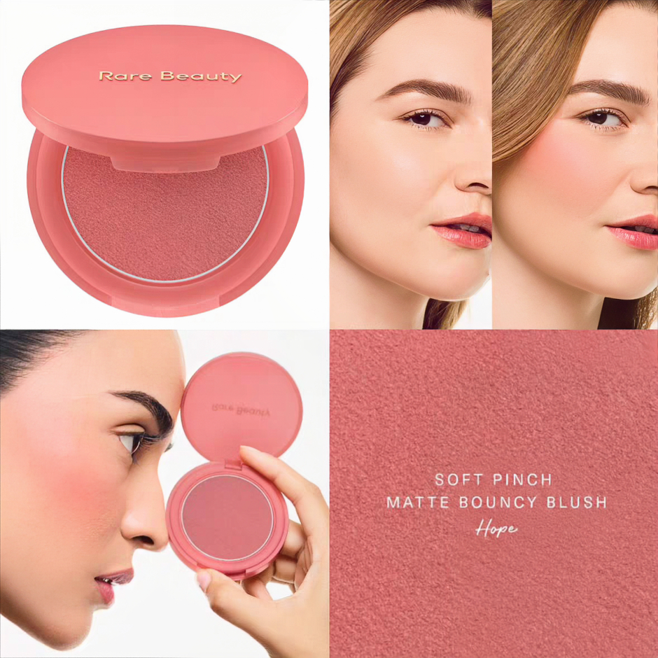 บลัช Rare Beauty Matte Bouncy Blush แก้มฟุ้งละมุน สีสวยติดทน ไม่เป็นคราบ บลัชตัวดัง