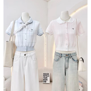 WA YA เสื้อเชิ้ตปกโค้ง กระดุมหน้า ผ้าไหมพรม