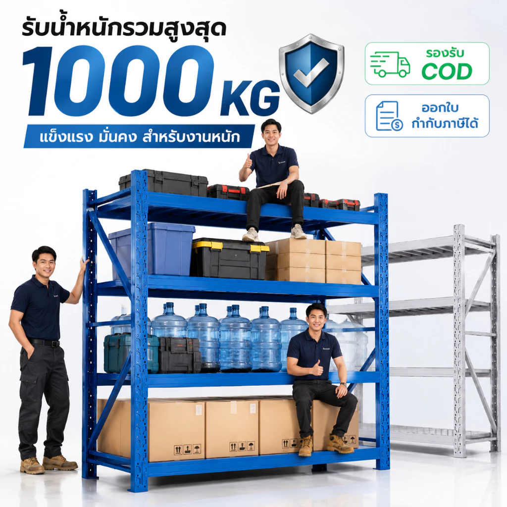 EsshelfWarehouse shelf ชั้นวางสินค้า วัสดุทำจากเหล็กหนาแข็งแรงส่งฟรีทั่วประเทศ ขนาดมี 200*200*60 ออกใบกำกับได้ รับน้ำหนั