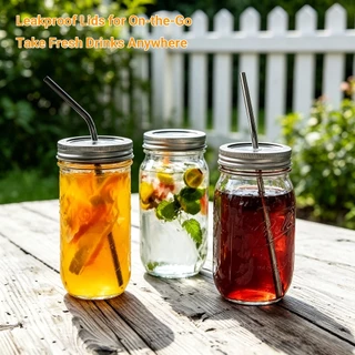 หนา Mason Jar ขวดแก้ว Airtight Clear Jars จบ,รักรักน่ารักแก้ว, แก้วเกาหลี, ขวดปิดจำเป็น, ขวดชาไข่มุก