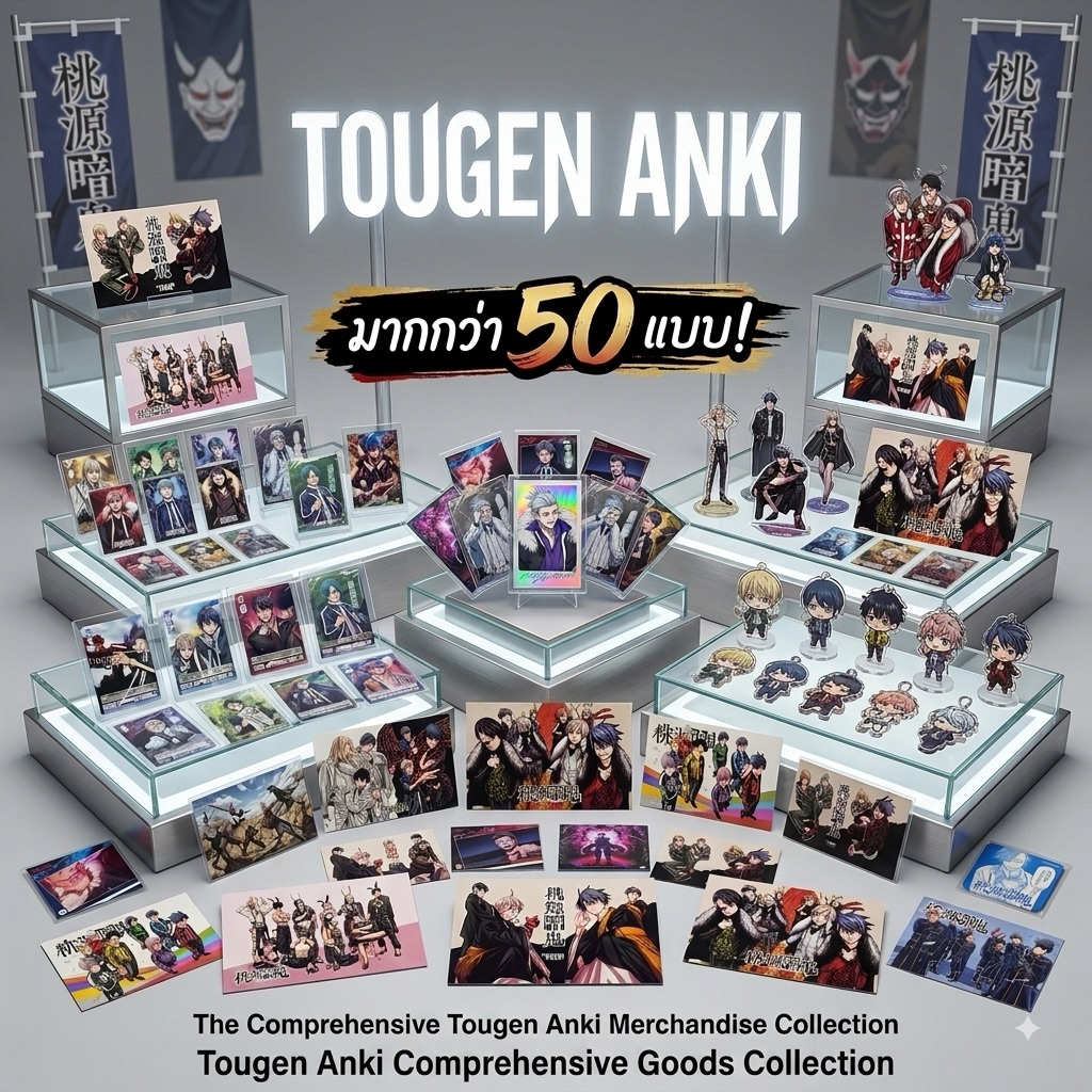 (พร้อมส่ง/แท้ ✅️) ของสะสม อนิเมะ สงครามเลือดอสูร Tougen Anki cards shiki mudano mikado jin hanadera momotaro