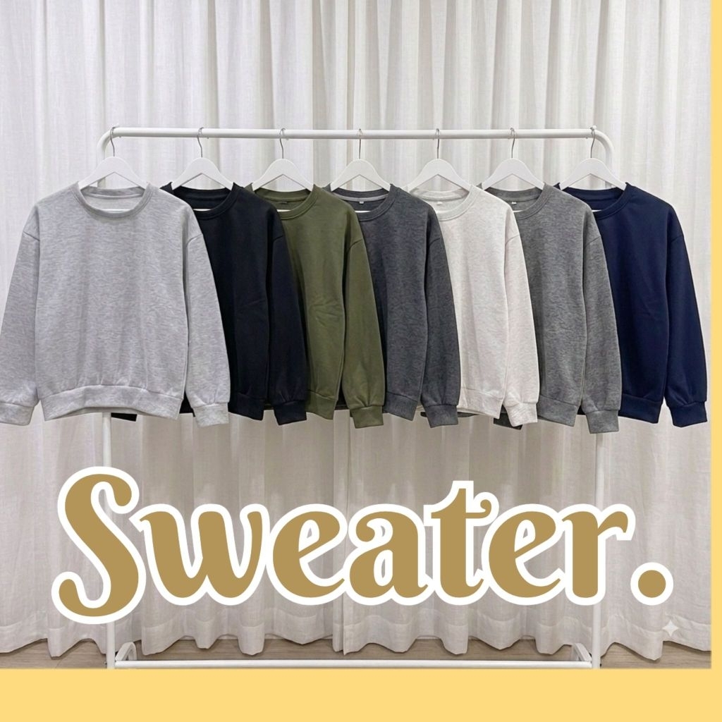 Ploy ch shop.เสื้อแขนยาวผ้าสำลี ทรงOver Size. Sweater. ช&ญใส่ได้ (ผลิตในไทย)ผ้านุ่มใส่สบาย