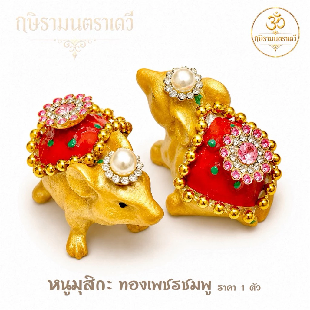 [ ส่งด่วน ] หนูมุสิกะ ถวายพระพิฆเนศ ขอพรสำเร็จทุกประการ (ราคา 1 ตัว)
