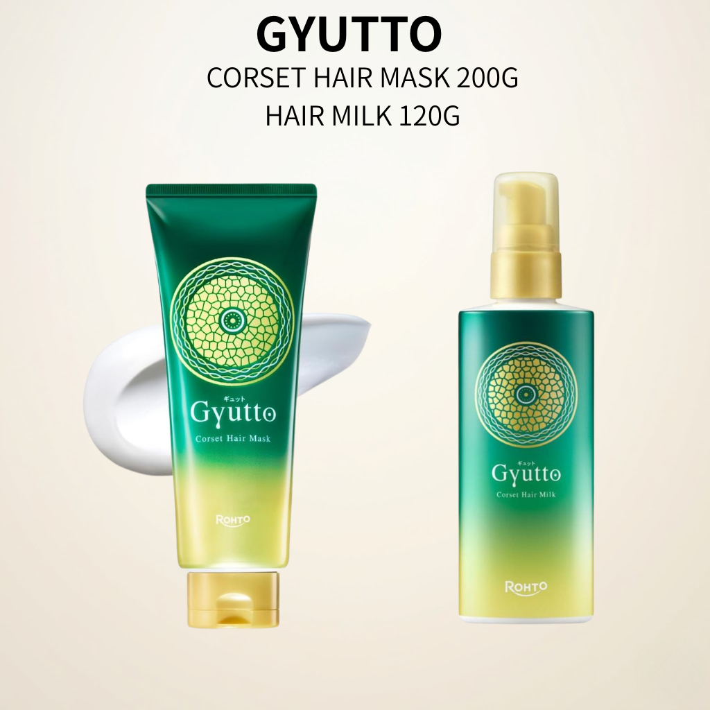 Gyutto Corset Hair Mask 200g Hair Milk 120g