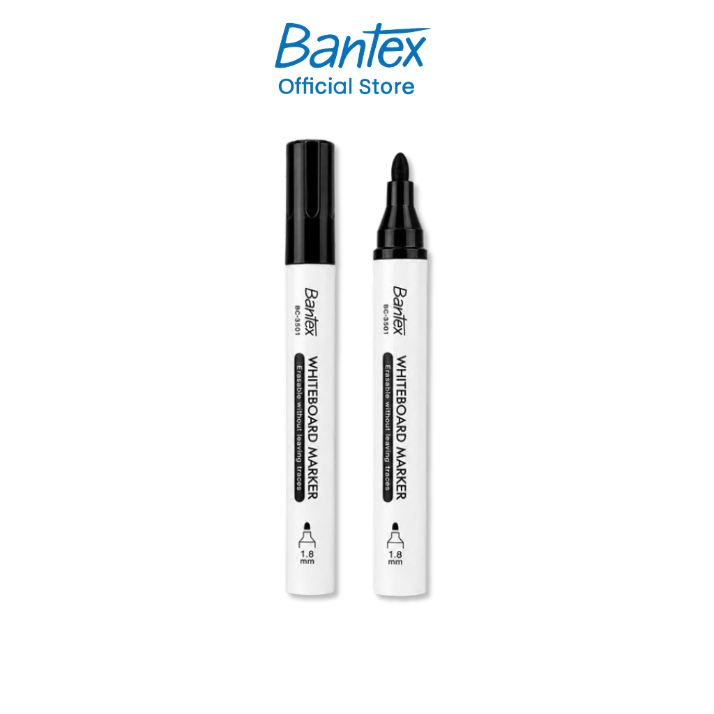 Bantex ปากกาไวท์บอร์ด ปากกามาร์กเกอร์ ลบได้ ขนาดเส้น 1.8มม เขียนลื่น ลบสะอาด Whiteboard Marker
