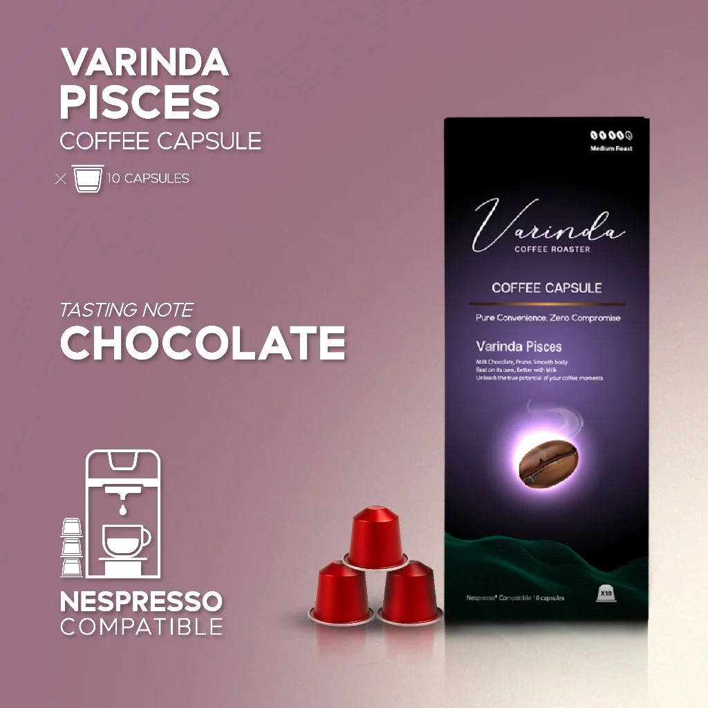 แคปซูลกาแฟ Nespresso โทนช็อกโกแลต Varinda Pisces | Coffee Capsule