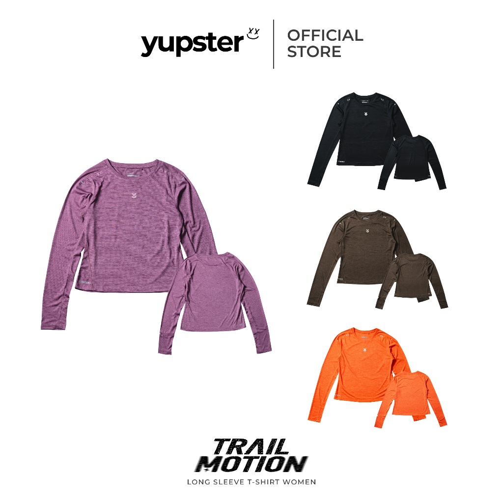 YUPSTER เสื้อวิ่งแขนยาว ผู้หญิง รุ่น [ Trail Motion ] Women 