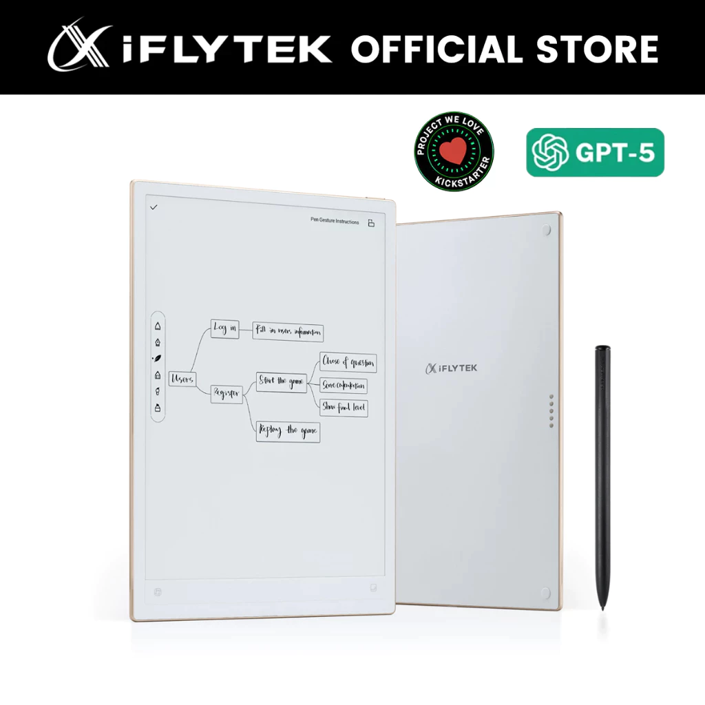 iFLYTEK AINOTE 2 แท็บเล็ต E-Ink AI 10.65 นิ้ว สมุดโน้ตดิจิทัล บันทึกเสียง AI พร้อมปากกาสไตลัส eReader
