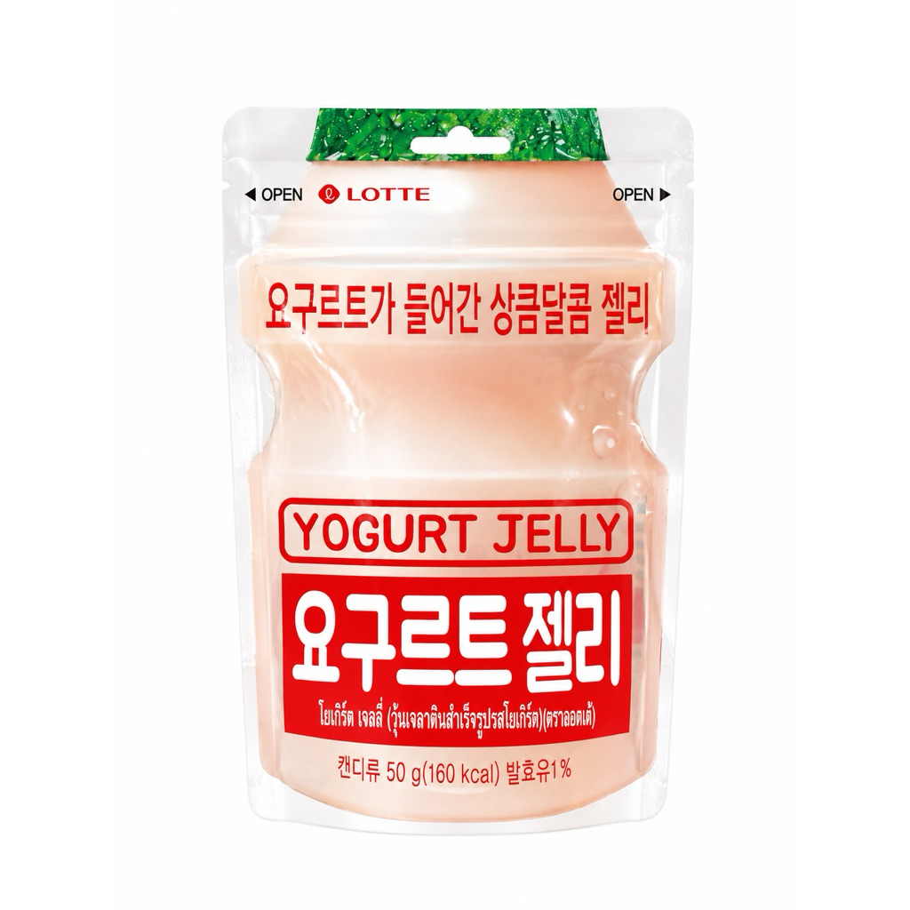 Lotte ล็อตเต้ โยเกิร์ต เจลลี่ 50 กรัม I Lotte Yogurt Jelly 50 g.