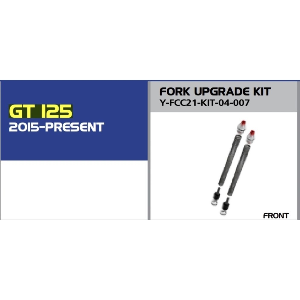 YSS ชุดอัพเกรดหน้า fork upgrade kits Yamaha GT 125 ของแท้ YSS thailand ** pre order **