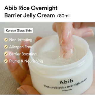(🌼แท้ / พร้อมส่ง🌼) Abib Rice Probiotics Overnight Mask Barrier Jelly 80 ml.