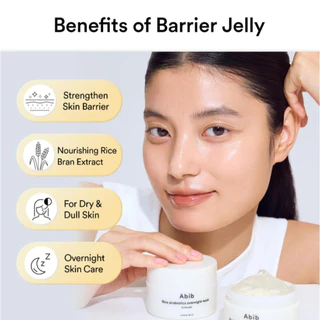 (🌼แท้ / พร้อมส่ง🌼) Abib Rice Probiotics Overnight Mask Barrier Jelly 80 ml.