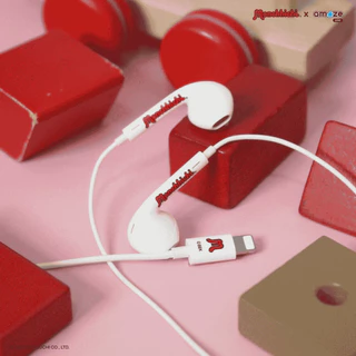 Amaze one Monchhichi Earphone หูฟังมีสาย AUX 3.5 / TypeC ลายลิขสิทธิ์แท้มอนชิชิ รุ่น A-MCE014 / A-MCE015 - ประกัน 1 ปี