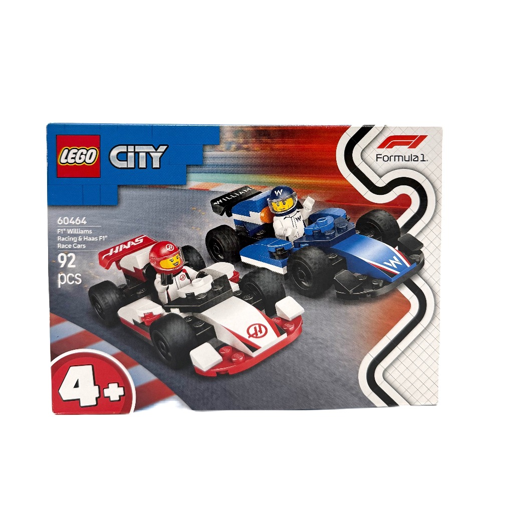 LEGO City F1 Williams Racing & Haas F1 Race Cars 60464