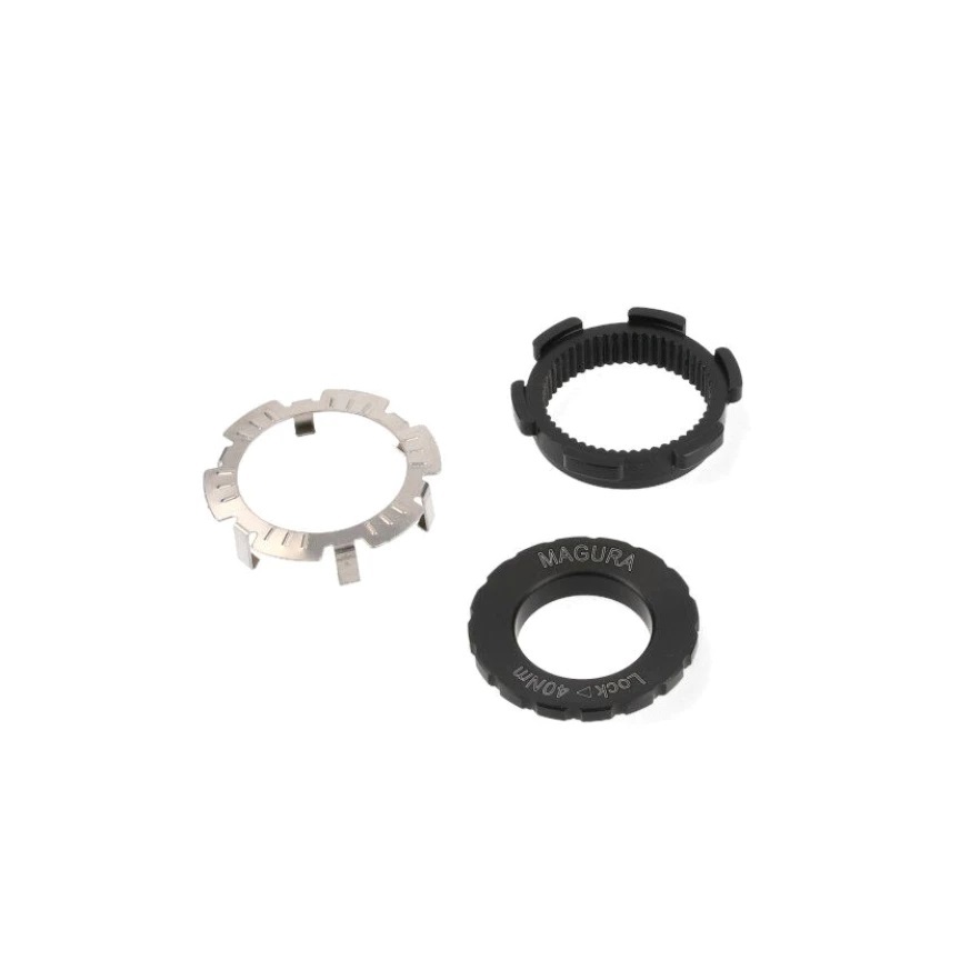 MAGURA CENTER LOCK LOCKRING สำหรับ THRU AXLE / QUICK RELEASE QR พร้อม Center Lock Adapter