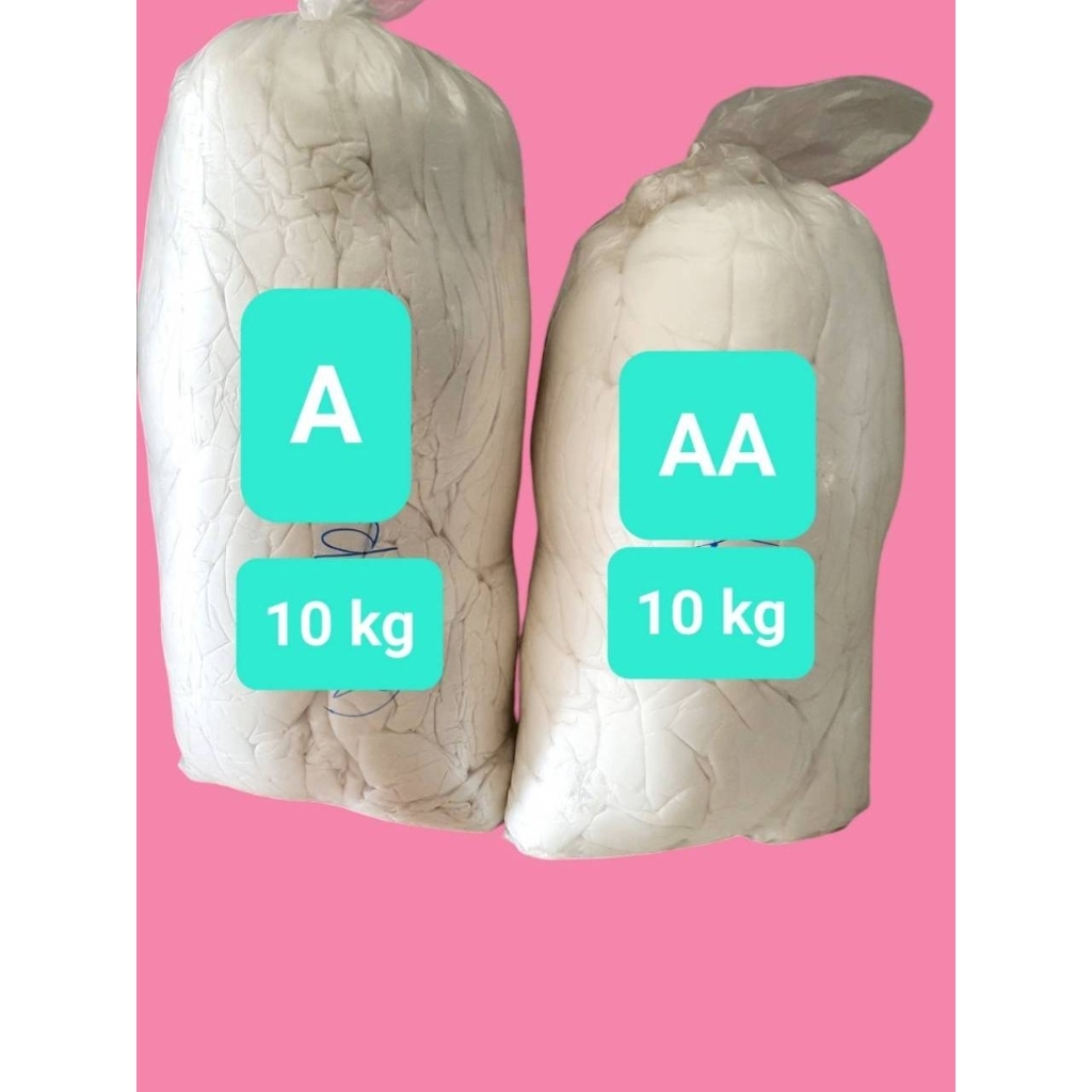 ใยไมโครเจล ใยโพลีเอสเตอร์ ใยสังเคราะห์เกรด A / AA ยัดตุ๊กตา หมอน นุ่มฟู ขาวสะอาด บรรจุกระสอบ 10 kg