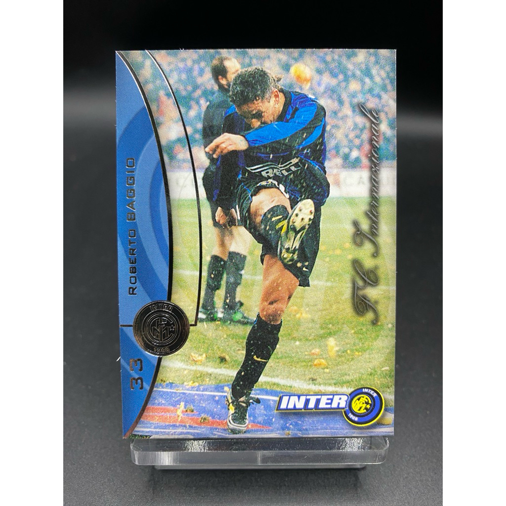 การ์ดฟุตบอล ⚽️ Roberto Baggio Inter Milan Base #33 | 2000 DS Card Collections
