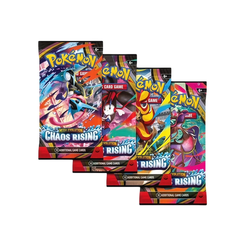 🔥พร้อมส่ง🔥 Pokémon ME04 Chaos Rising Mega Evolution Booster Pack การ์ดโปเกมอน 10 ใบ/ซอง มี 4 ลาย thumbnail 3
