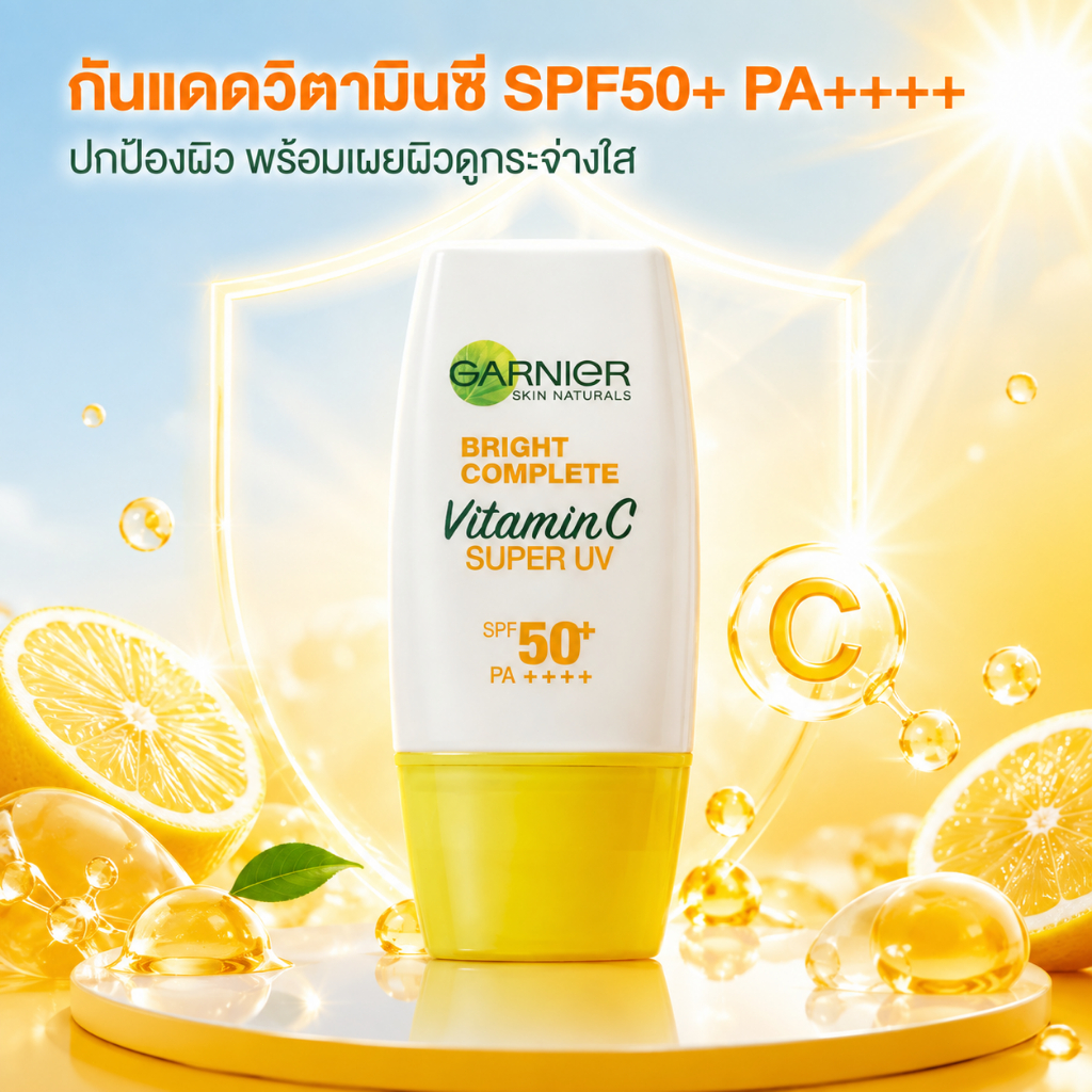 Bright Complete Vitamin C Super UV SPF50+ PA++++ พร้อมดูแลผิวให้ดูกระจ่างใส