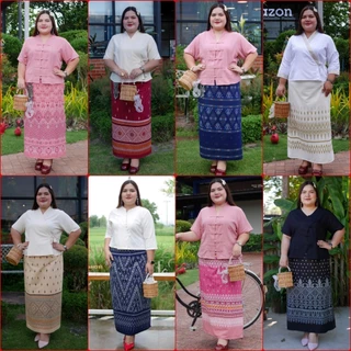 ผ้าถุงป้ายติดตะขอ เอว 35-56 นิ้ว ผ้าพันตามตัว ผ้าถุงกึ่งสำเร็จ ฝากกดติดตามมีลายใหม่เข้ามาเรื่อยๆ