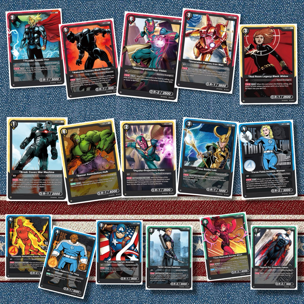 Marvel Hero Rush BP01 " ระดับ SR ทุกสี " 32 แบบ