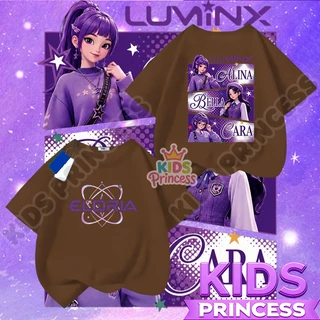 COD (จัดส่งตลอด 24 ชั่วโมง) เสื้อยืดเด็ก ลายสาวน้อยน่ารัก สไตล์วัยรุ่น เสื้อผ้าเด็กผู้หญิง แขนสั้น สีม่วง ผ้านิ่ม