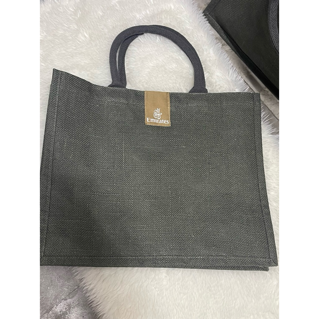🛫 กระเป๋าผ้ากระสอบ (Jute Tote Bag) ของสายการบิน Emirates🛫