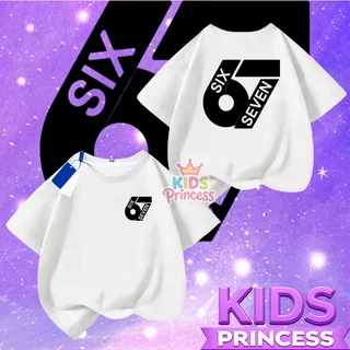 COD (จัดส่งตลอด 24 ชั่วโมง) เสื้อยืดเด็ก ลายกราฟิกตัวเลข เท่ๆ แฟชั่นเกาหลี เสื้อแขนสั้น โอเวอร์ไซซ์ ผ้าคอตตอน