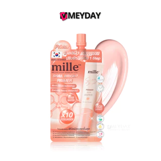 (แบบซอง) MILLE Snail Bright Primer มิลเล่ สเนล ไบร์ท ไพรเมอร์ ขนาด 6 กรัม