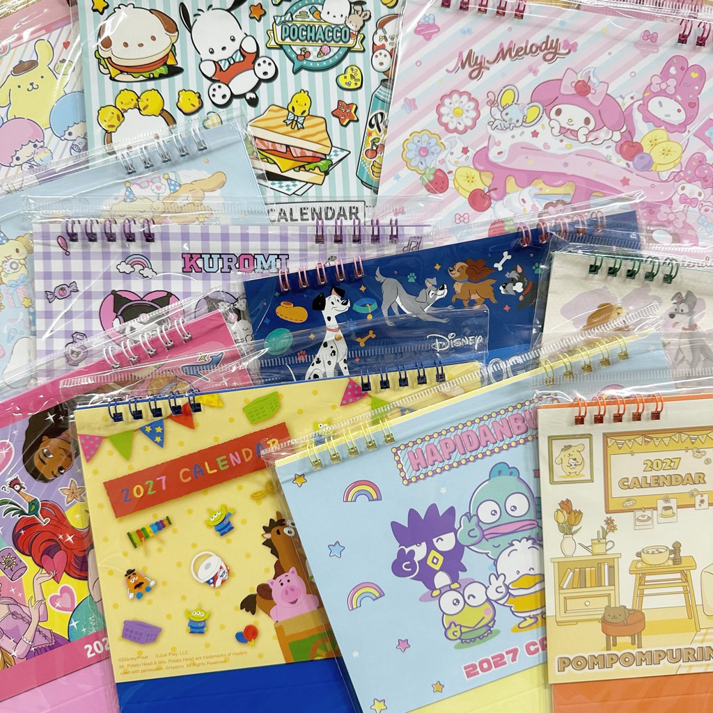 Calendar ปฏิทินตั้งโต๊ะ ปี2027 ลาย Disney / Sanrio