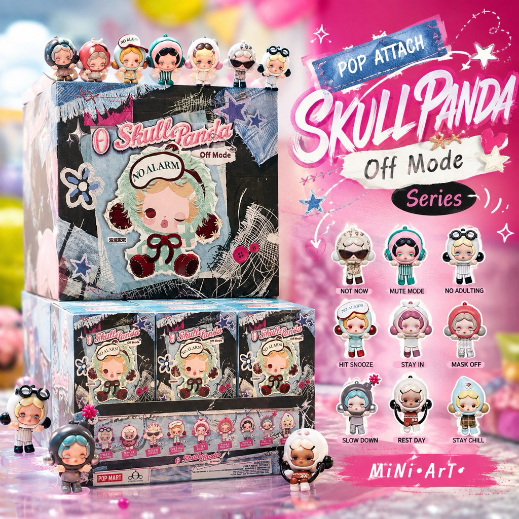 POP ATTACH SKULLPANDA Off Mode Series ( พร้อมส่งใน ยก Box )