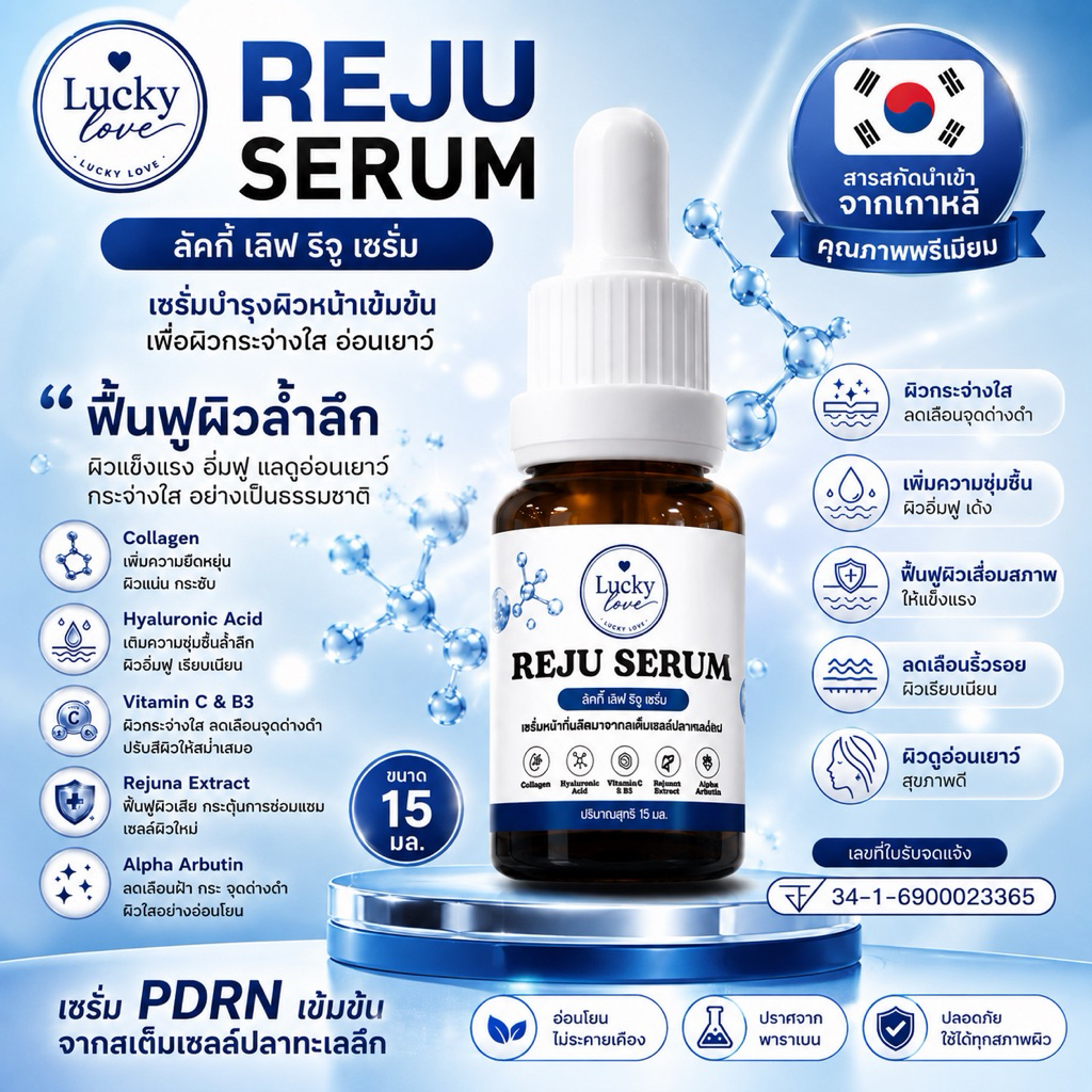 เซรั่มรีจูลดริ้วรอยอย่างชัดเจนโฉมใหม่