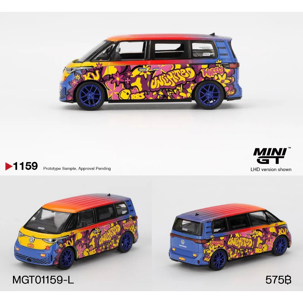 MGT01159-L-MINI GT 1/64 VOLKSWAGEN ID.BUZZ KW BBS LHD DIECAST SCALE MODEL CAR