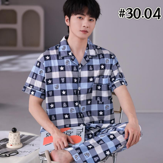 Men’s Cotton Sleepwear Terno Pajama Set Size L/XL/2XL/3XL