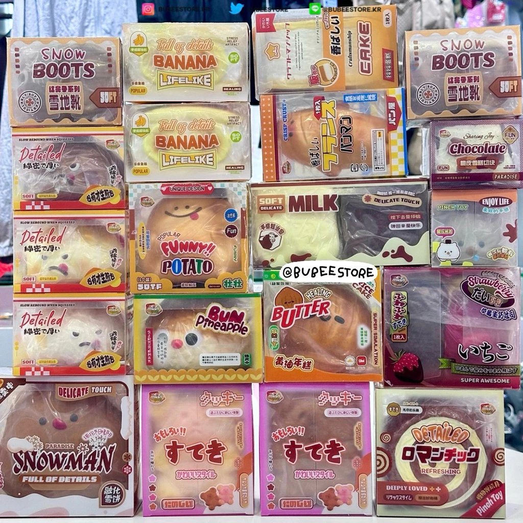 (ใช้โค้ดลด 20% สูงสุด 1000.-) พร้อมส่ง สกุชชี่ Kiibru / Japan Squishy / Mido / Lisa / Sweetbuns / Chameleon / Disney