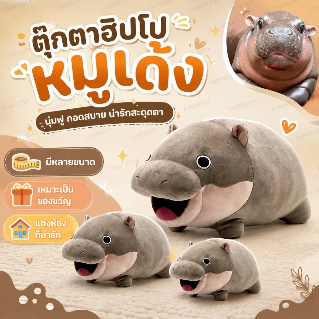 CODðĶ āļāļļāđāļāļāļē moo deng hippo plush 22/24 āļāļĄ āļāļļāđāļāļāļēāļŠāļąāļāļ§āđ āļŪāļīāļāđāļāđāđāļāđāļ āļŦāļĄāļđāđāļāđāļ āļāļāļāđāļĨāđāļāļāļļāđāļāļāļē āļāļāļāļāļ§āļąāļāļŠāļģāļŦāļĢāļąāļāđāļāđāļ āļāļŠāļģāļŦāļĢāļąāļāđāļāđāļ