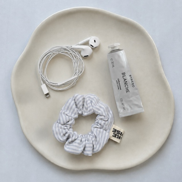 WW Scrunchies ₊˚⊹ᰔ Soft Striped Hair Tie | WOKEANDWISE