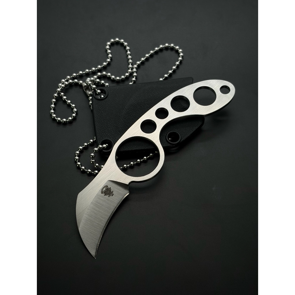Wayubuth Tactical - มีดห้อยคอ/มีดพก EDC N695 Steel พร้อมซอง Kydex