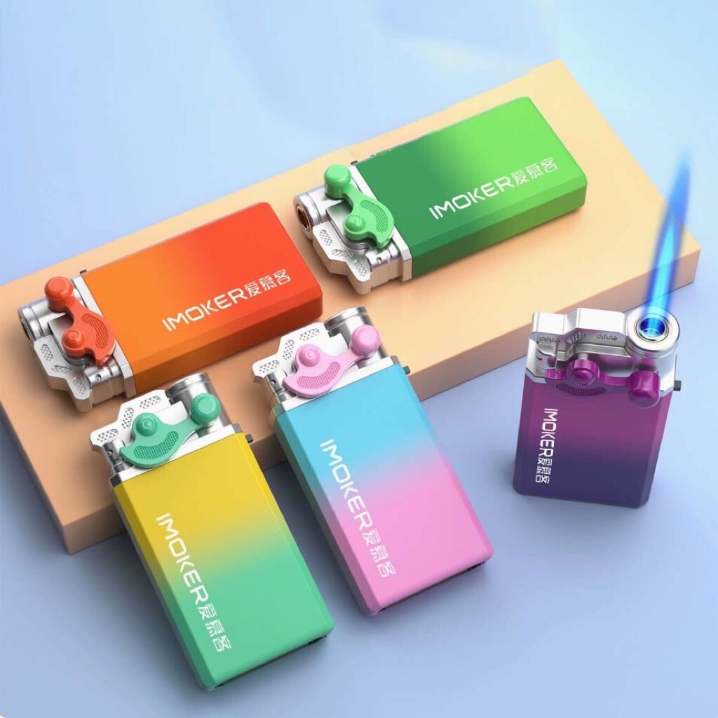 ไฟแช็กแบบไฟฟู่ (สุ่มสีในรุ่น) มีหลายรุ่นหลายแบบหลายสไตล์