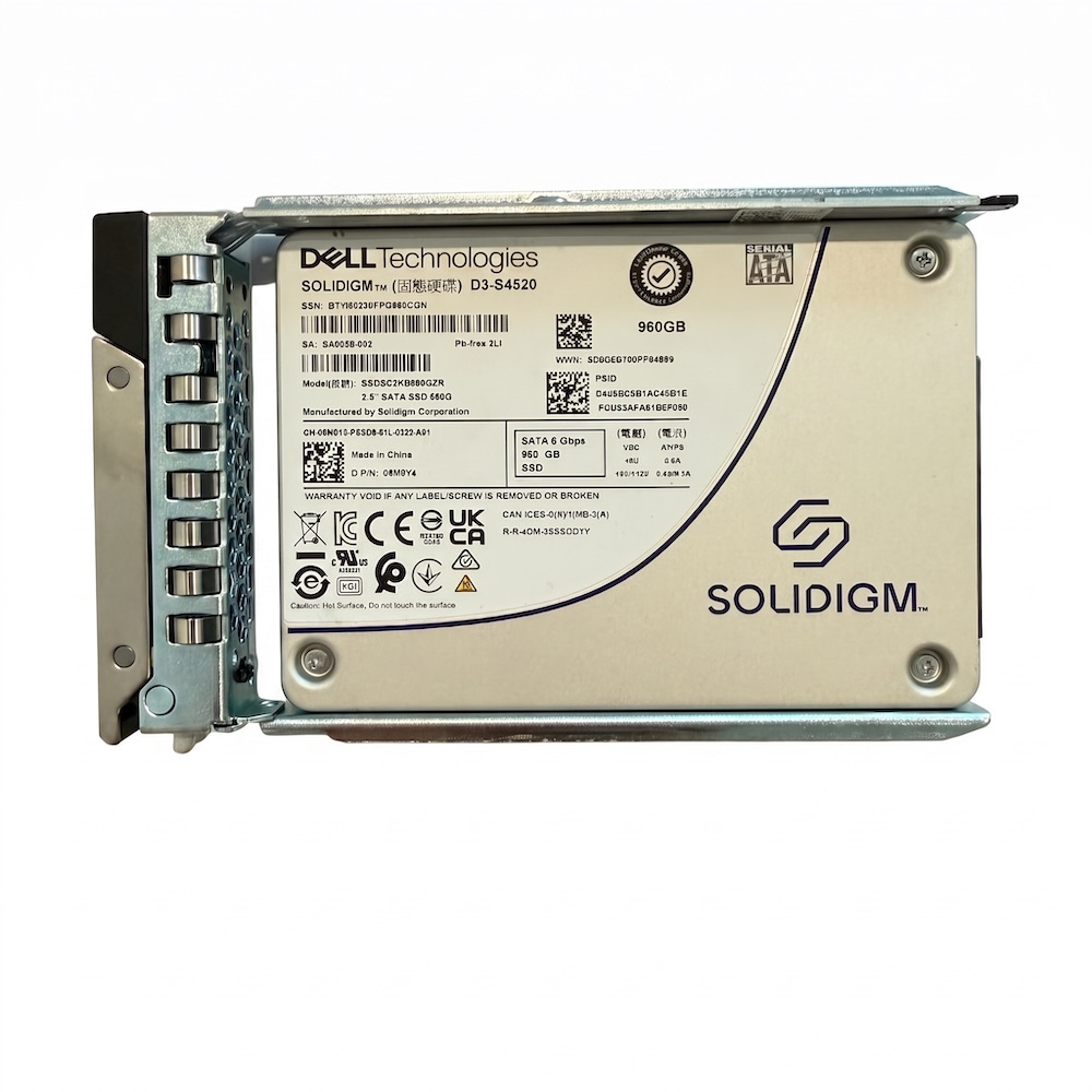 Harddisk SSD Solidigm D3-S4520 960GB 2.5" SATA 6Gbps Enterprise SSD Model: SSDSC2KB960GZR P/N: 05M8Y